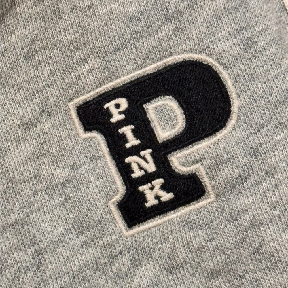PINK Victoria's Secret Gray Joggers Black and White Stripes - Picture 7 of 11